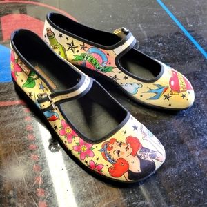 COPY - Chocolaticas by Hot Chocolate Tatto Style Mary Janes